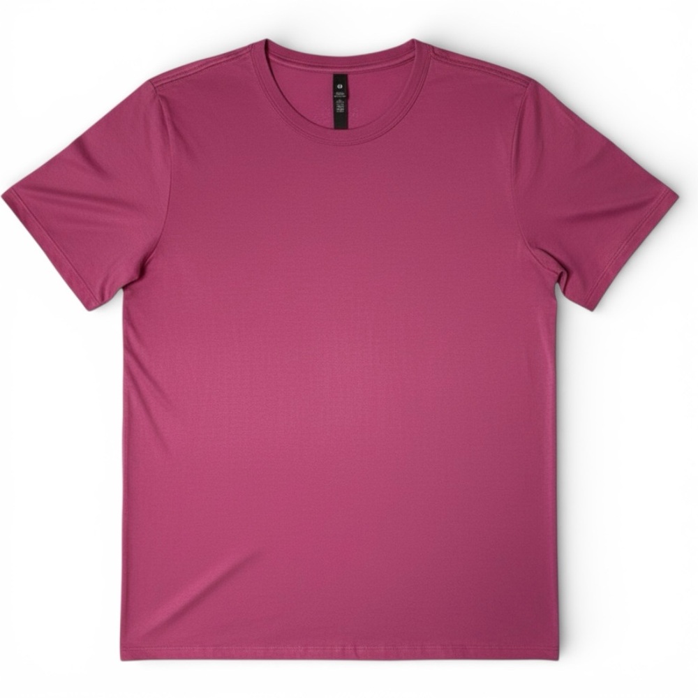 Lululemon The Fundamental Tee Pink Lychee Short Sleeve Athletic Shirt Men’s Larg